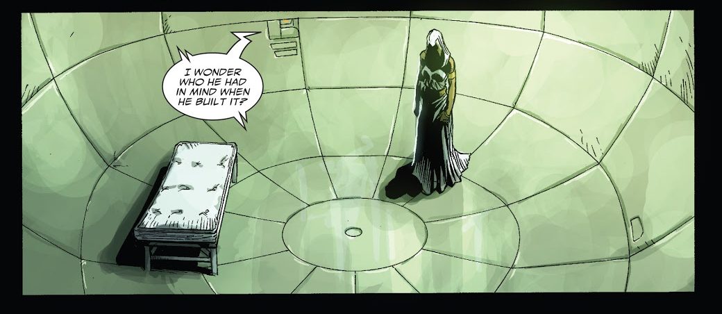 In 'Doomwar' (2010) #1, Ororo is imprisoned in a cell built by T'Challa that nullifies the X-gene.