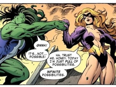 Metropolis Battles: Titania with Power Gem vs She-Hulk (Villain vs Hero)