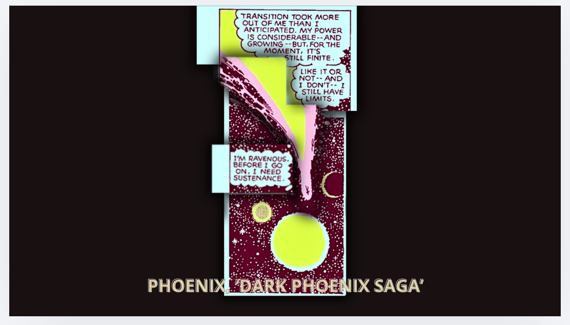 Phoenix Cosmic Boom Motion Clip Art II - Database Comics