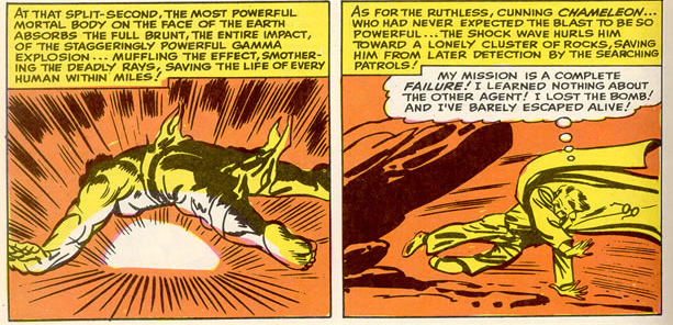 In 'Tales To Astonish' (1964) #62, Hulk survives a gamma bomb at ground zero.